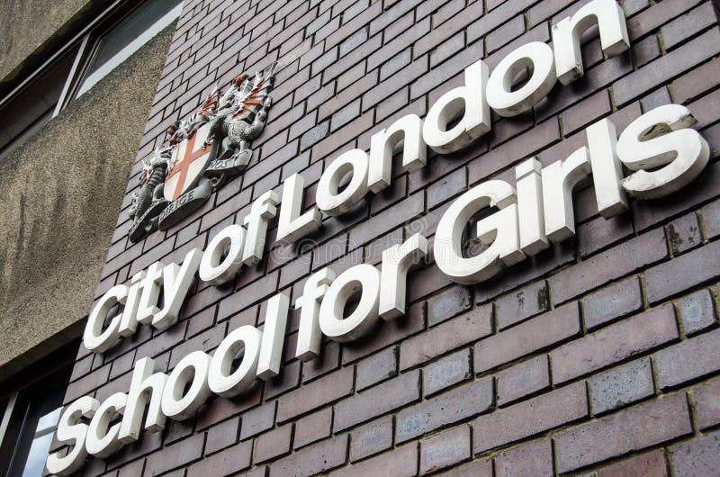 Città del segno della scuola di Londra fotografie stock libere da diritti Città del segno della scuola di Londra fotografie stock libere da diritti