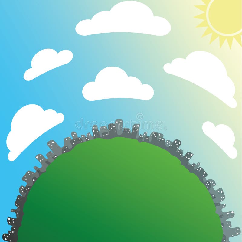 Città di estate royalty illustrazione gratis Città di estate royalty illustrazione gratis