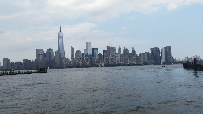 Città di Newyork: bella vista fotografia stock