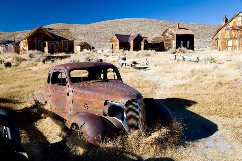 Bodie ghost town in California with abandoned gold and silver mines. Bodie ghost town in California with abandoned gold and silver mines.