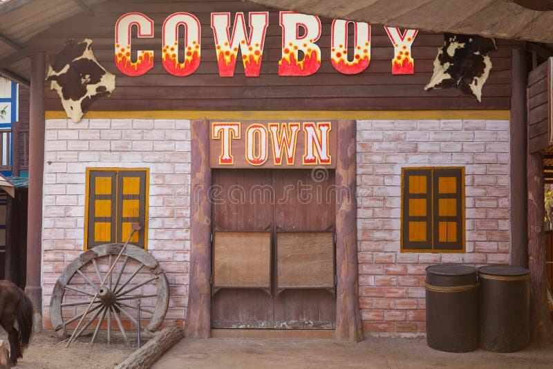 Città occidentale americana di stile fotografie stock libere da diritti Città occidentale americana di stile fotografie stock libere da diritti