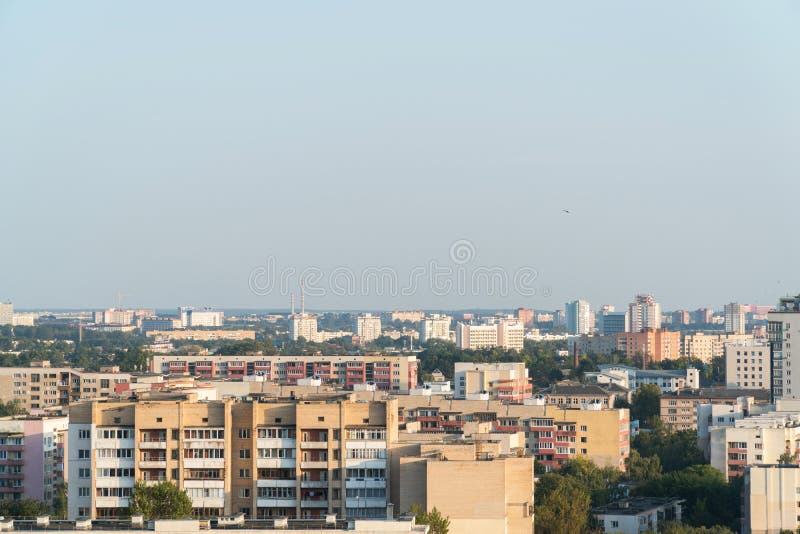 City from Bird`s Perspective. Minsk, Belarus. royalty free stock image City from Bird`s Perspective. Minsk, Belarus. royalty free stock image