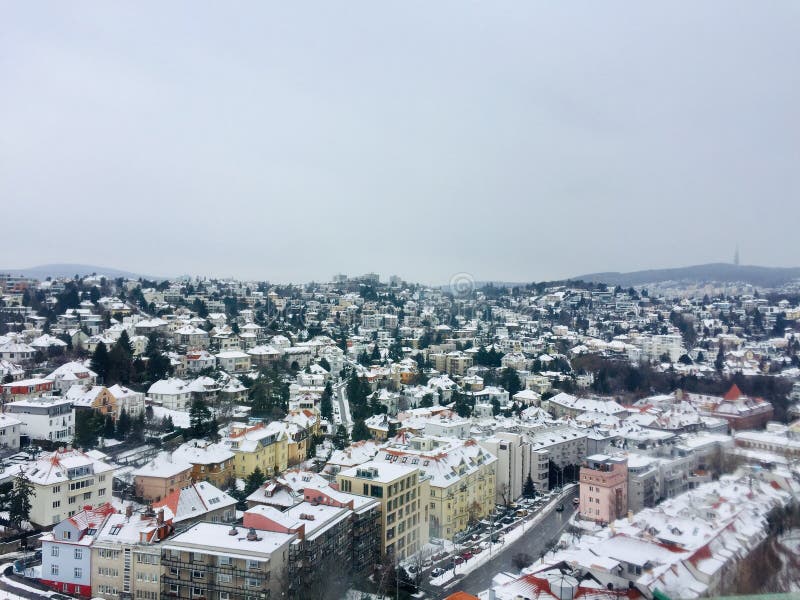The City Of Bratislava In Slovakian Winter