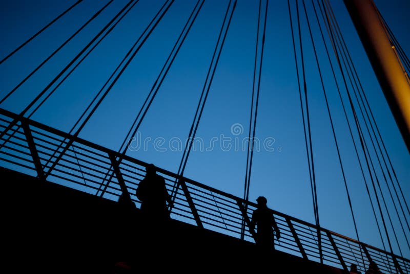 City bridge at twiglight