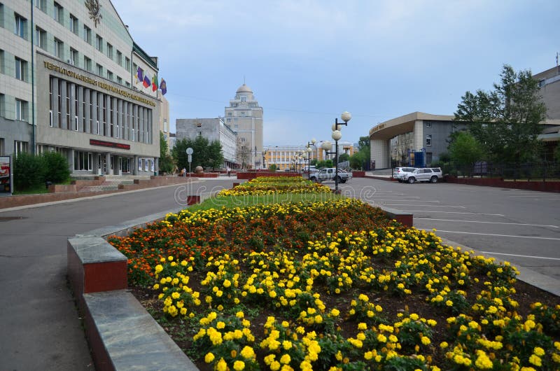 The city of Chita, a view of the Theatre Square