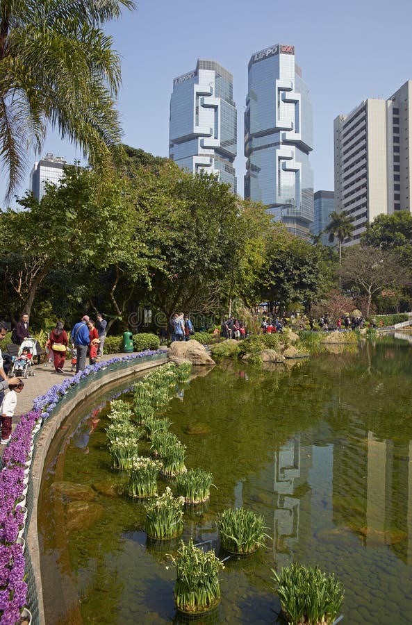Gardens of Hong Kong editorial stock photo. Image of park 33993718