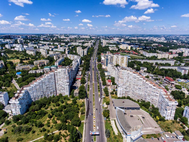 The City Gates of Chisinau, Republic of Moldova, Aerial view