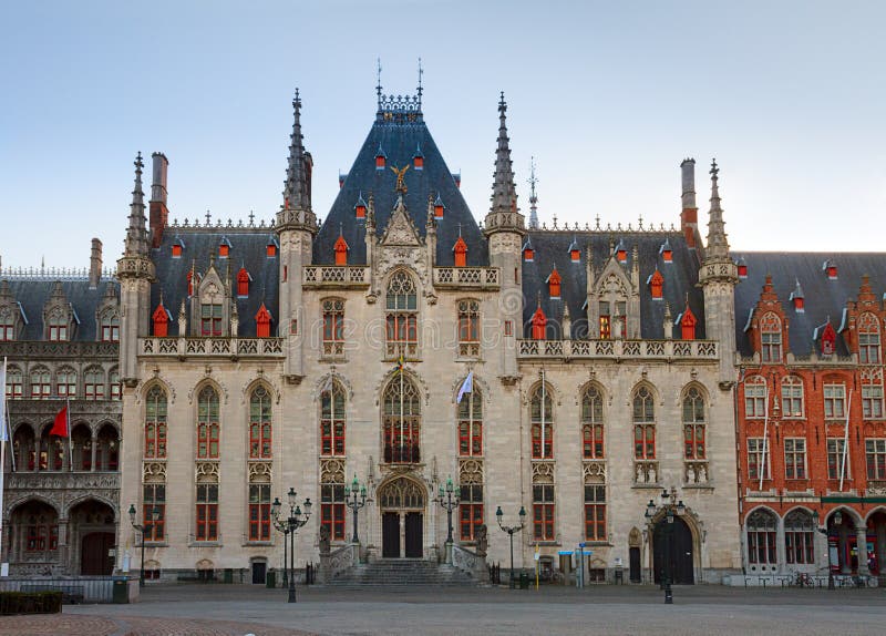 City hall of Bruges stock image. Image of belgium, history - 35668851
