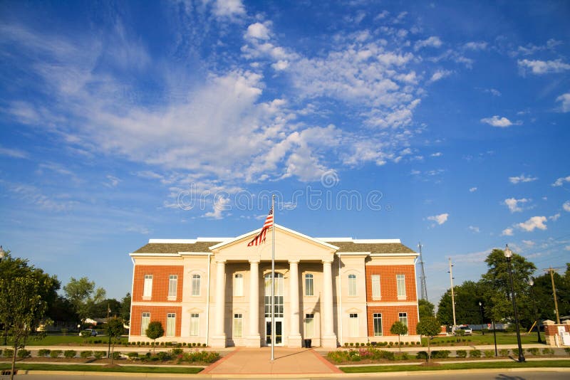 City Hall Building stock image. Image of awnings, blue 21513983