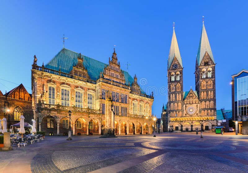 City Hall and the Cathedral of Bremen, Germany