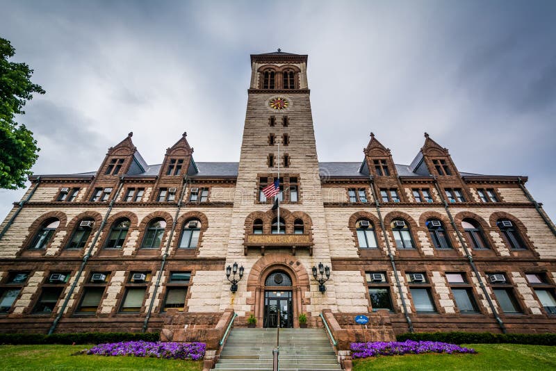 Cambridge City Hall, Near Central Square, in Cambridge, Massachusetts