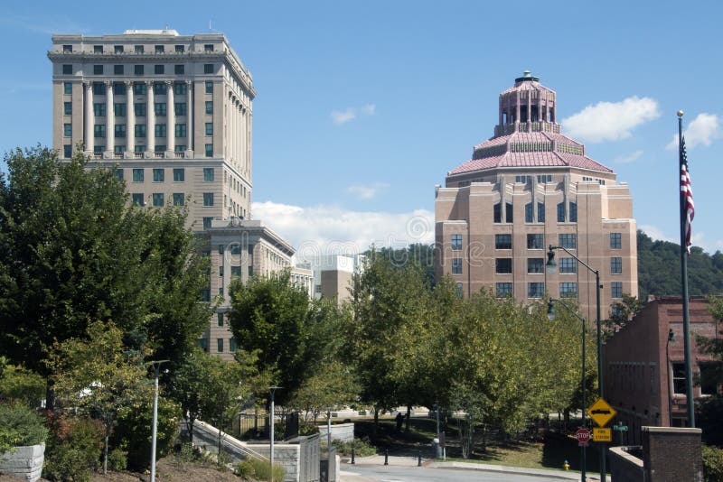 City Hall and Courthouse in Downtown Asheville, North Carolina stock photography City Hall and Courthouse in Downtown Asheville, North Carolina stock photography