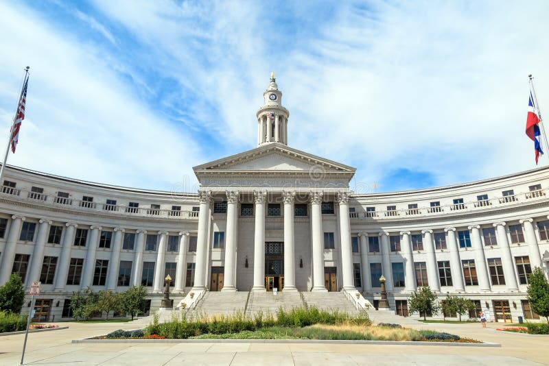 City Hall in Downtown of Denver Stock Image Image of travel, grand