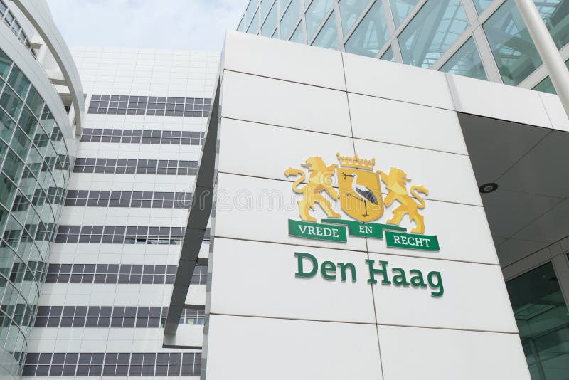 City Hall in the Hague in the Netherlands. Editorial Stock Image