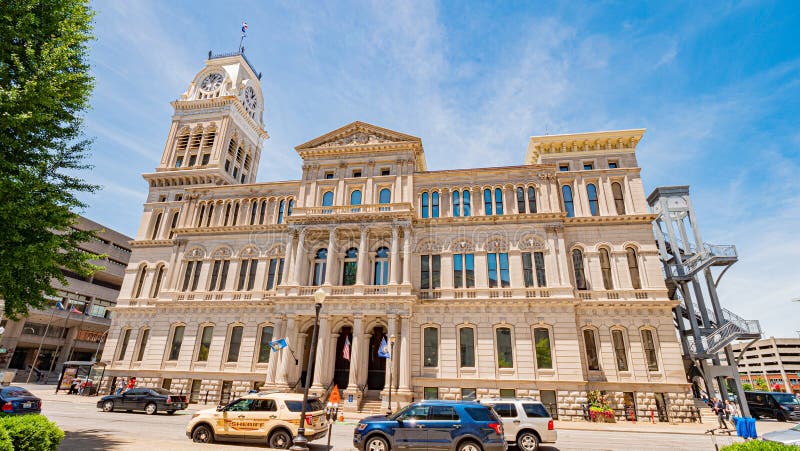 City Hall of Louisville - LOUISVILLE. USA - JUNE 14, 2019 stock photos City Hall of Louisville - LOUISVILLE. USA - JUNE 14, 2019 stock photos