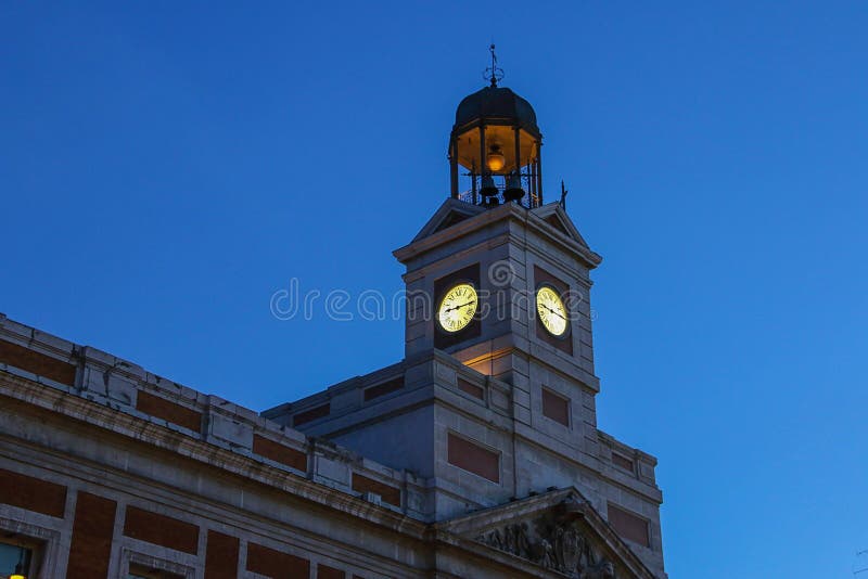 City Hall in Madrid, Spain. Stock Image Image of real, light 54005243
