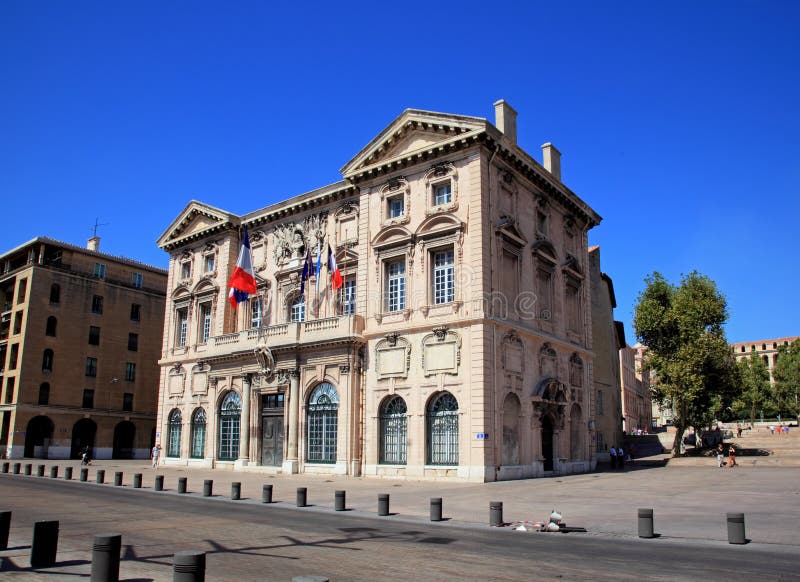 The city hall of Marseille stock image. Image of docklands - 11525045