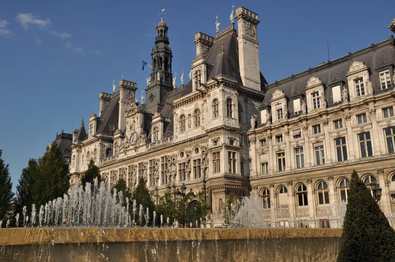 City Hall (Paris) stock photo. Image of gallery, emperor - 29212966