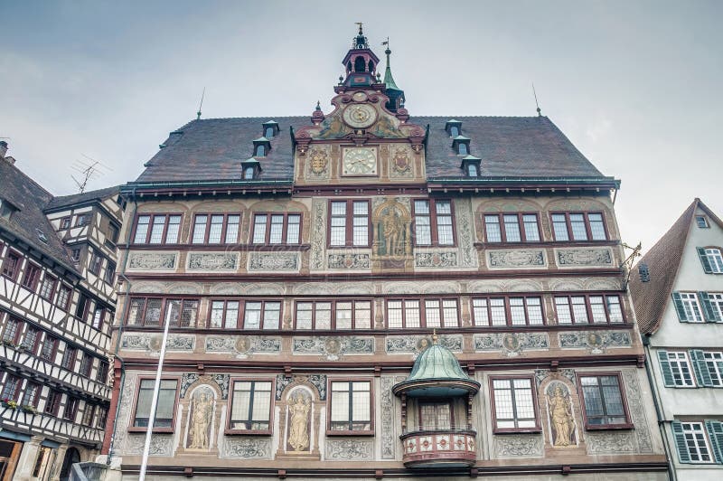 City Hall On Market Square In Tubingen, Germany