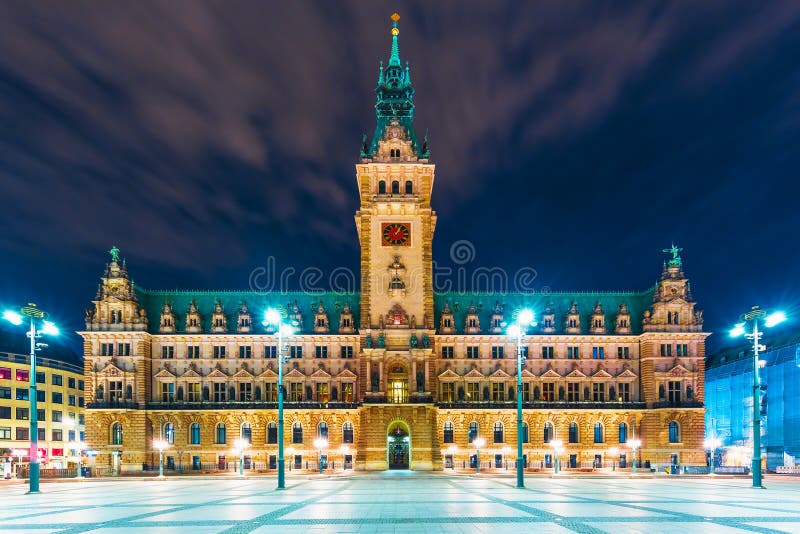 City Hall Square in Hamburg, Germany royalty free stock photography City Hall Square in Hamburg, Germany royalty free stock photography