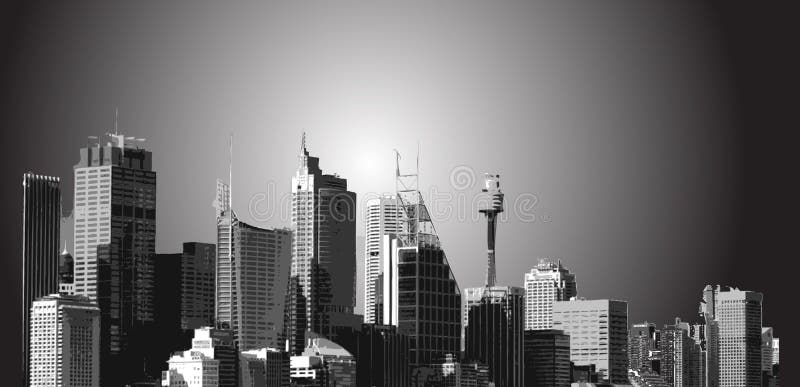 City landscape royalty free illustration