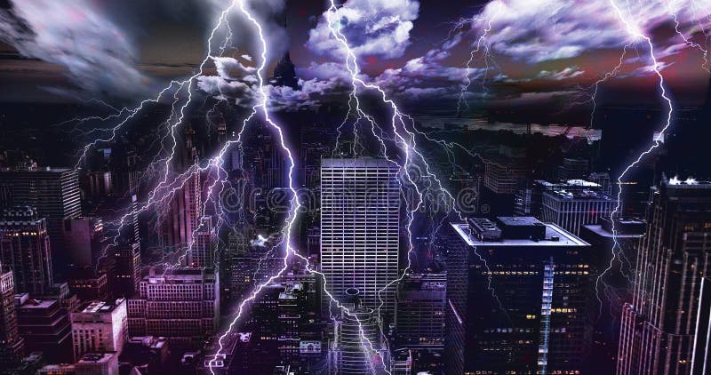 City Lightning Wallpaper 2019 Stock Photo - Image of night, wallpaper:  136521290