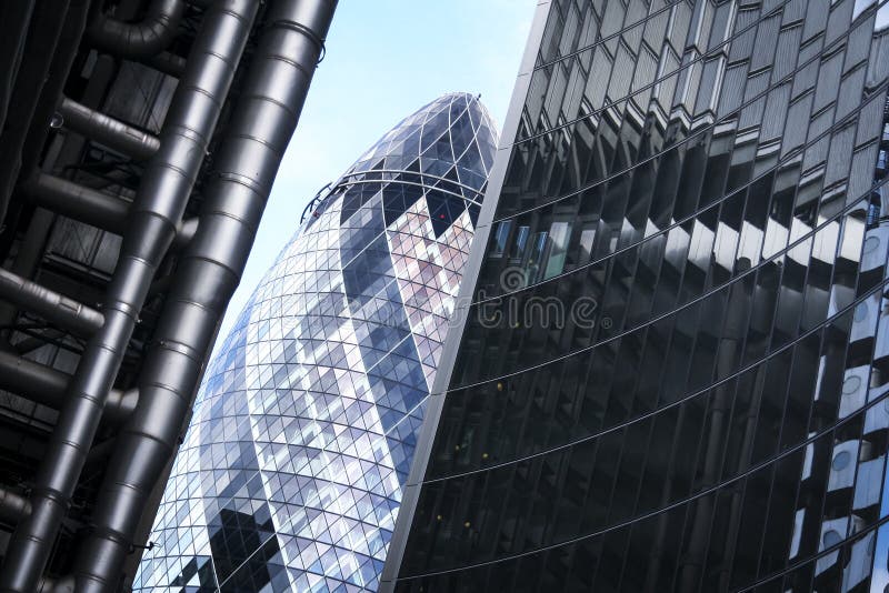 City of london office buildings gherkin uk