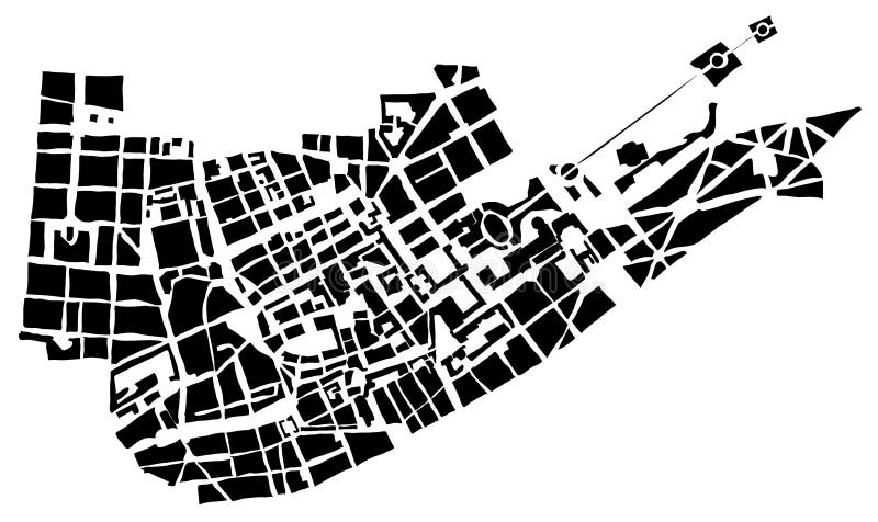 City map royalty free illustration