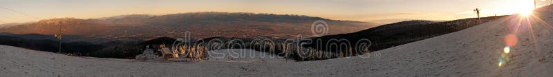 City Martin from Martinske hole at winter