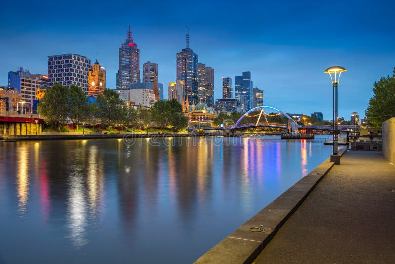 City of Melbourne. stock photo