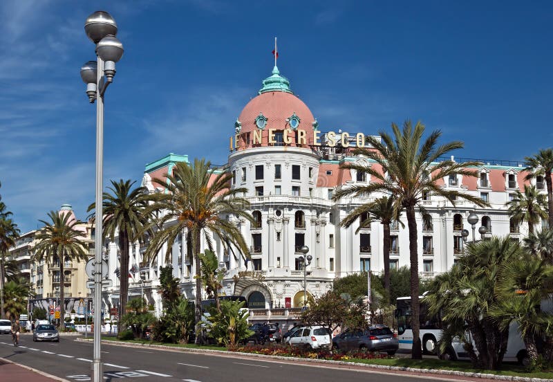 City Of Nice - Hotel Negresco Editorial Image - Image of 