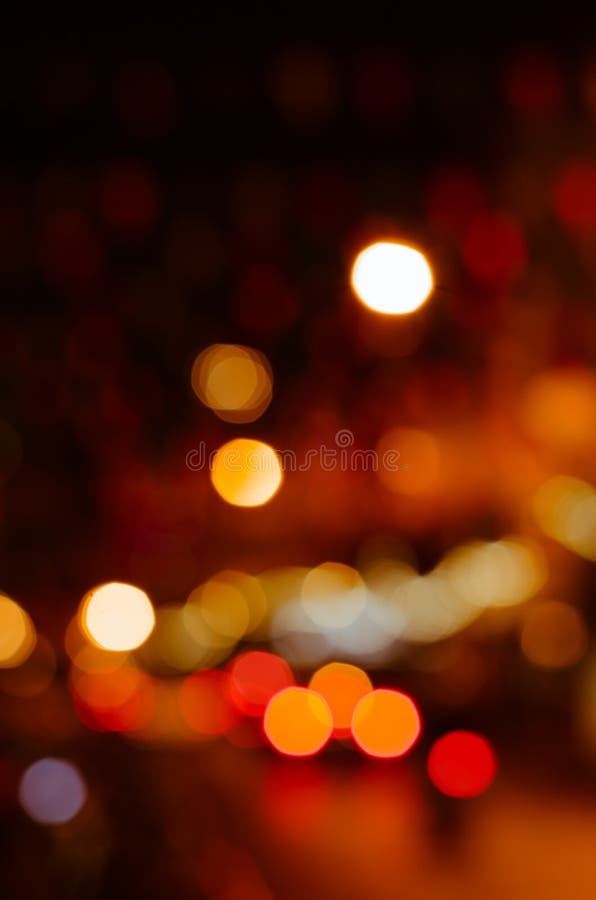 Bokeh of Night Light in Blurred Background. Stock Image - Image of evening,  night: 59034291
