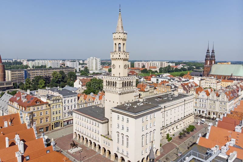 City of Opole, Poland. stock photo. Image of facade 187899040