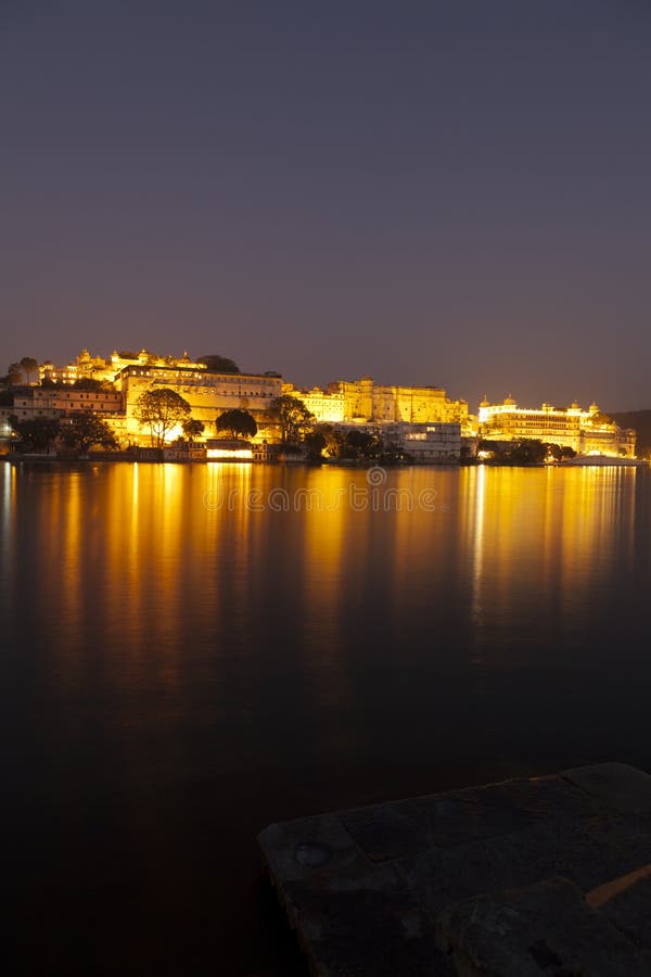 City Palace at night, Udaipur, Rajasthan - India. City Palace at night, Udaipur, Rajasthan - India.