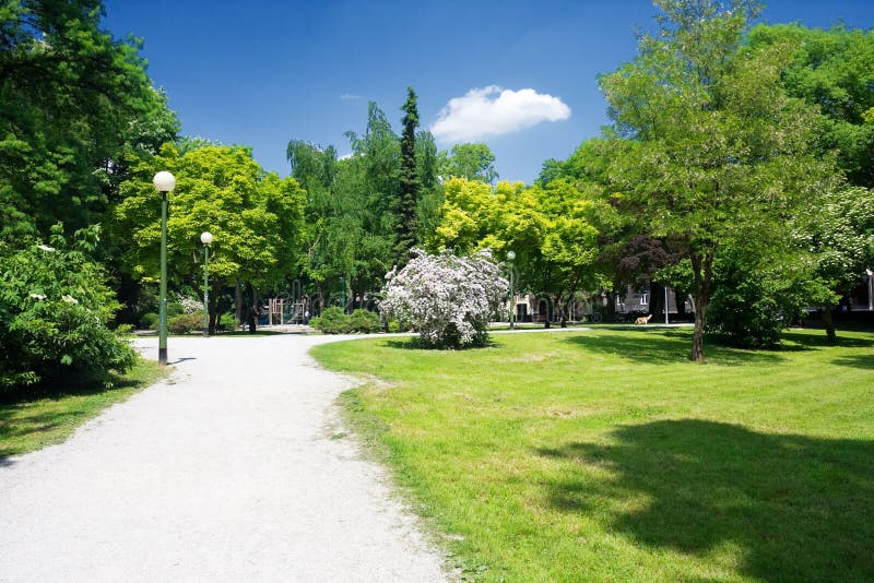 City park in Zagreb