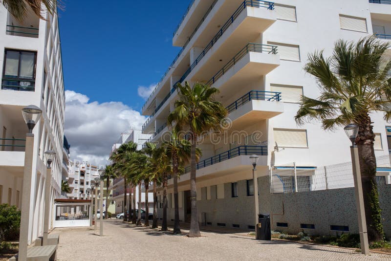 The city of Quarteira in Algarve Portugal