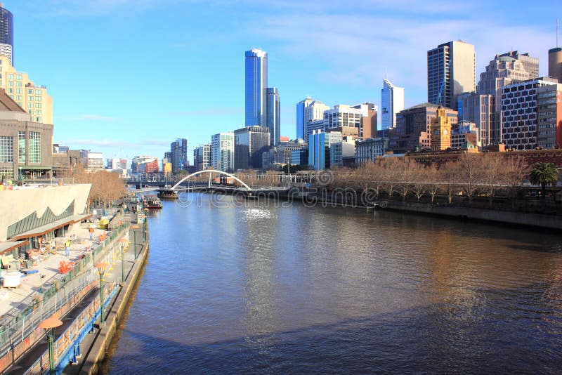 City with river frontage stock image. Image of light 26473163