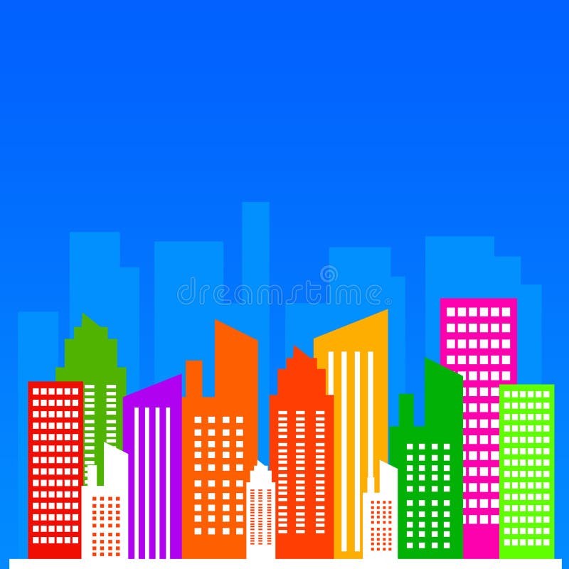 City skyline stock illustration. Illustration of outline - 23158303
