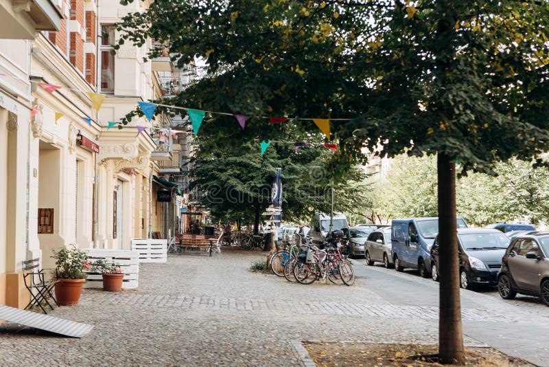 City street in Berlin in Germany stock photography City street in Berlin in Germany stock photography