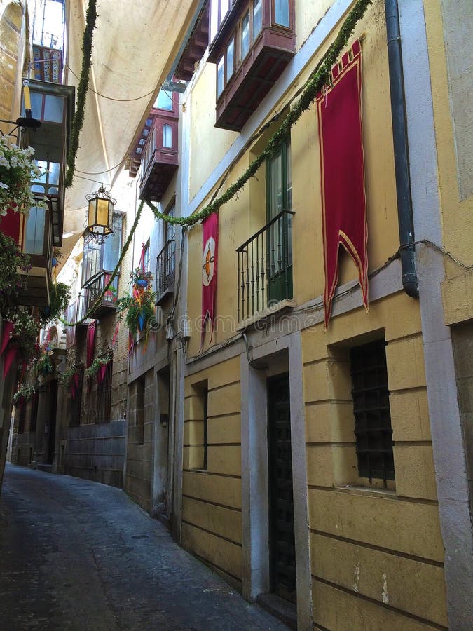 City Streets of Toledo, Spain royalty free stock photography City Streets of Toledo, Spain royalty free stock photography