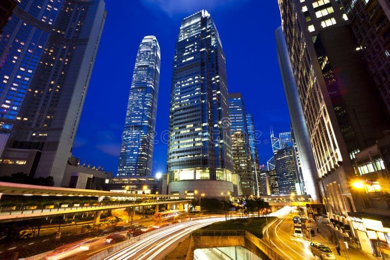 City traffic at night