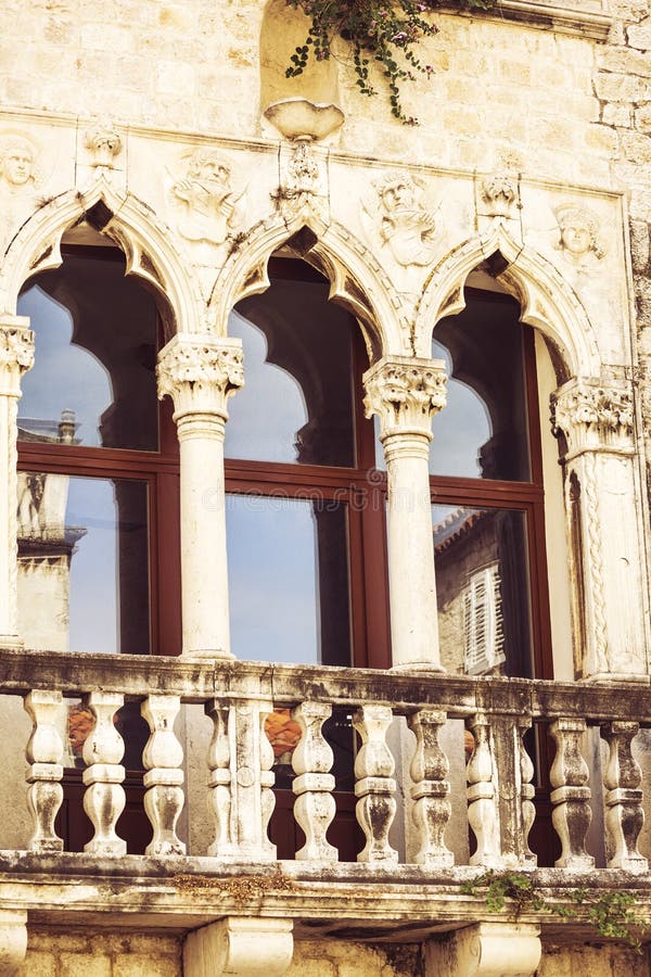 The city of Trogir in Dalmatia, Croatia on Adriatic Coast