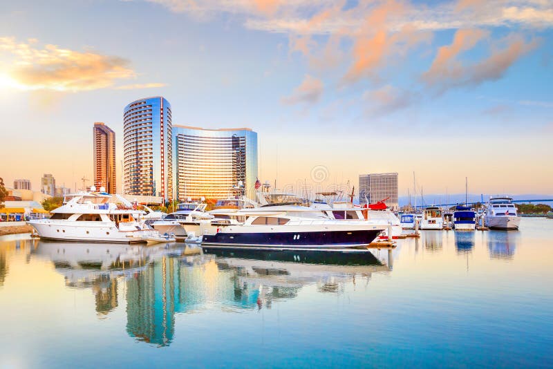 City View with Marina Bay at San Diego, California royalty free stock image City View with Marina Bay at San Diego, California royalty free stock image