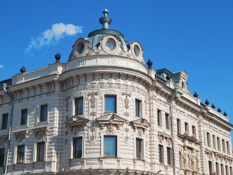 A city view. A reconstructed building of Passage in the city of Kazan in the republic Tatarstan in Russia.