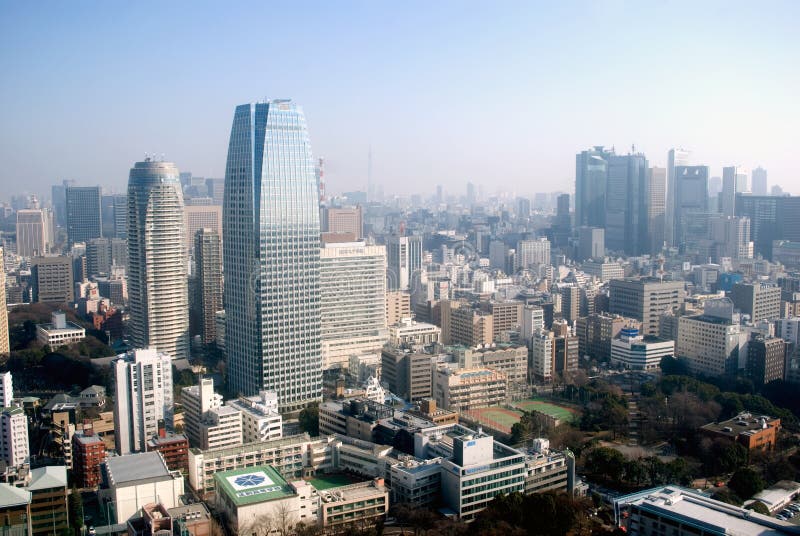 City view, Tokyo, Japan royalty free stock photos
