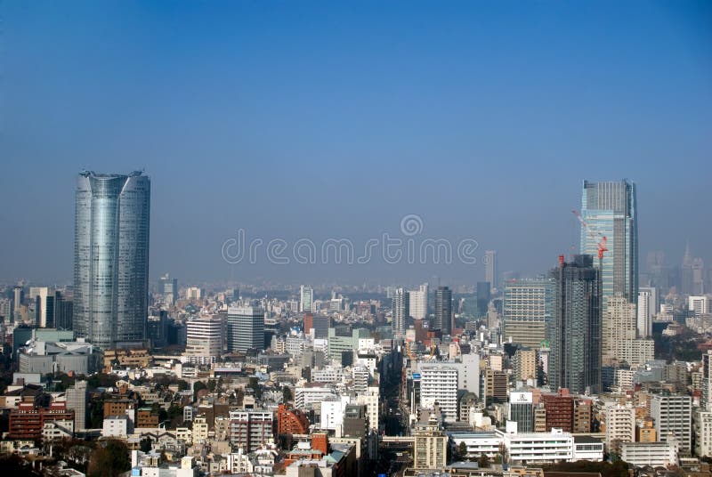 City view, Tokyo, Japan royalty free stock photos