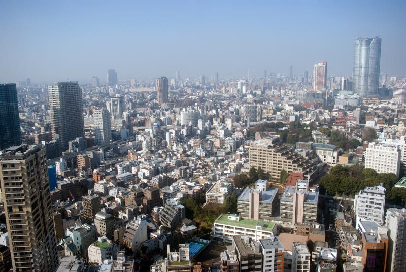 City view, Tokyo, Japan royalty free stock images