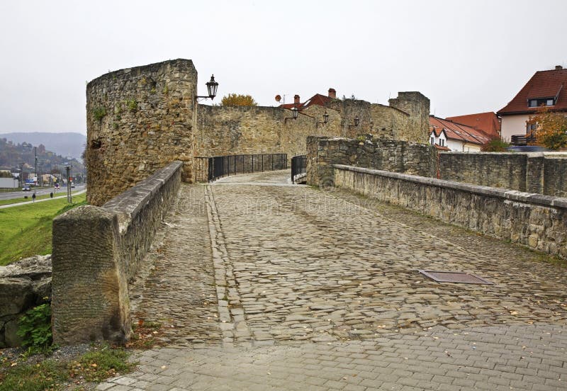 City wall in Bardejov. Slovakia