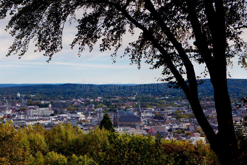 Cityscape Aachen, Tyskland royaltyfria foton Cityscape Aachen, Tyskland royaltyfria foton