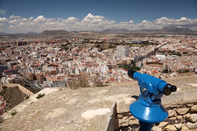 Cityscape of Alicante, Spain royalty free stock photo Cityscape of Alicante, Spain royalty free stock photo